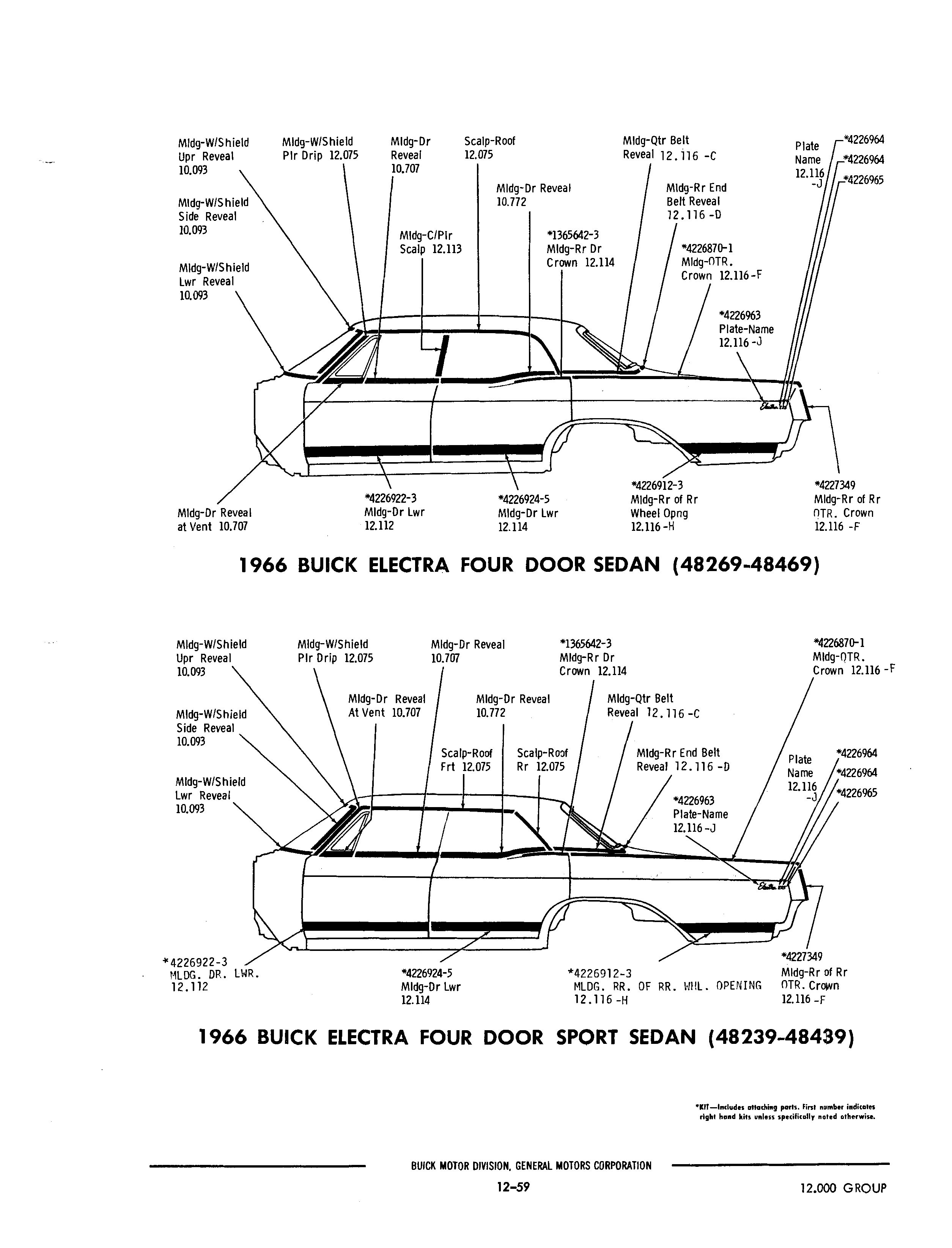 Buick 19401972 Parts illustrations / Buick Chassis And Body